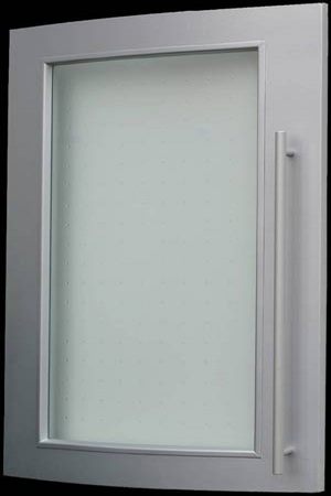 Glastüren. Stilglas, Strukturglas. Glas-Ornament.