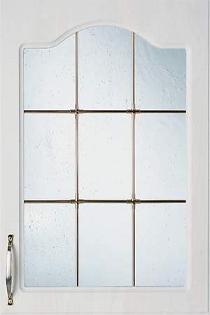 Glastüren. Stilglas, Strukturglas. Glas-Ornament.