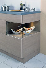 Glas-Eckunterschrank